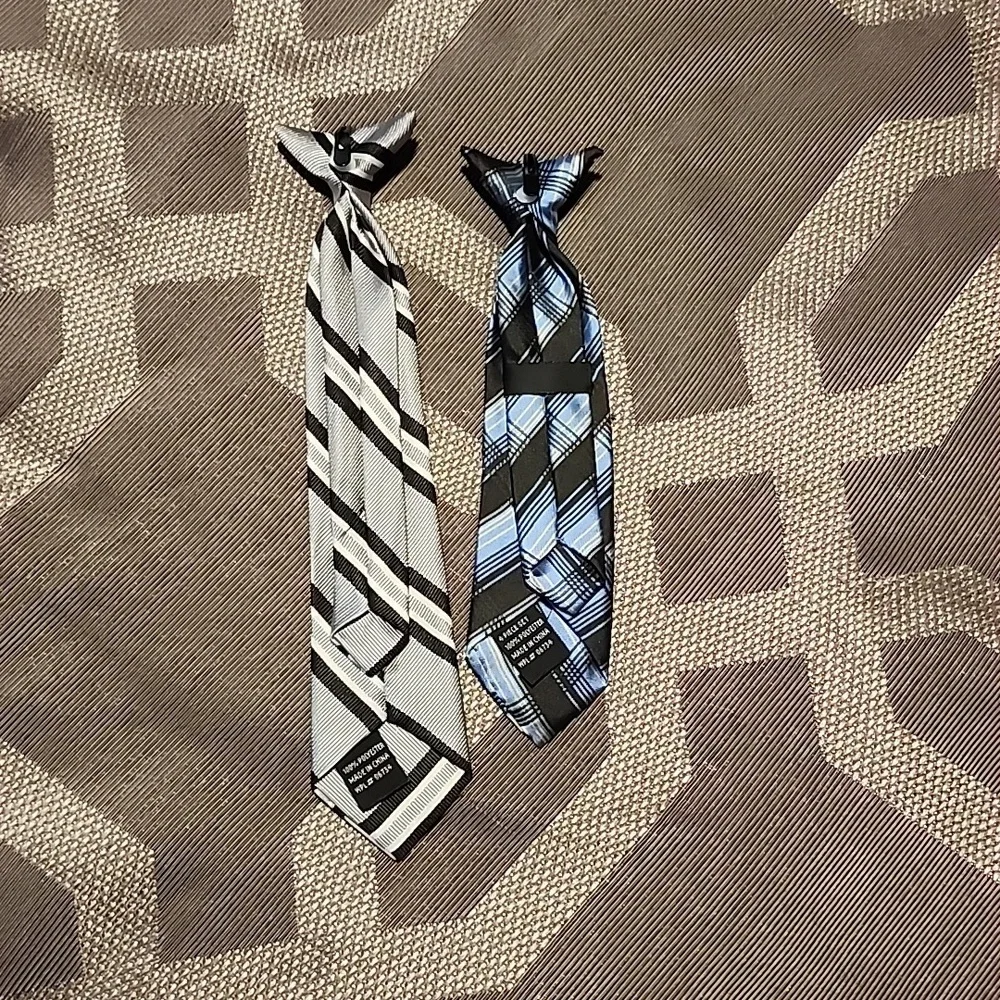 2 Boys Clip on Ties